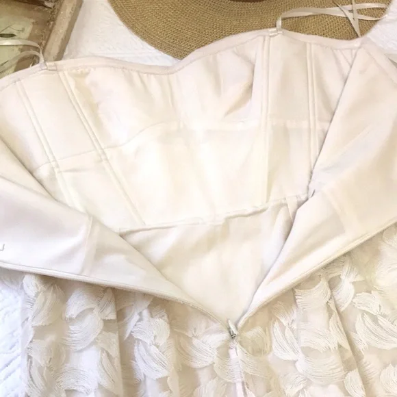 BCBGMaxAzria Adrianna Strapless Dress Ivory - Picture 12 of 15